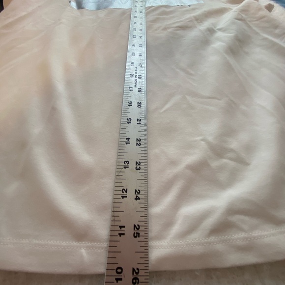 Calvin Klein Tee XL Women’s Large White Silver & Black metallic Graphic Logo NWT - Picture 8 of 9